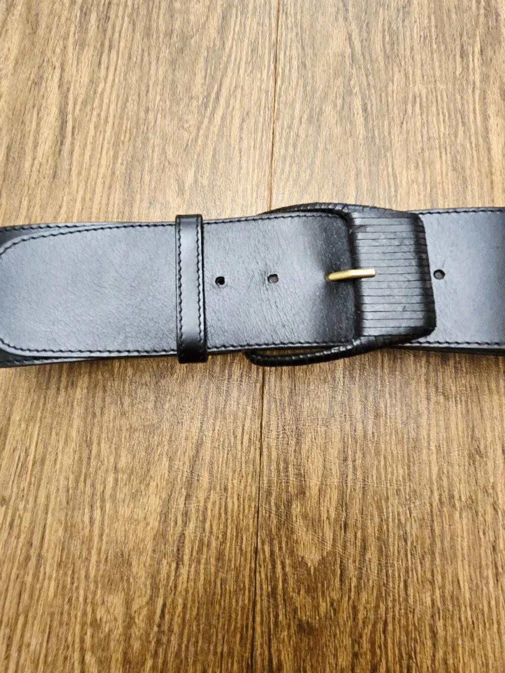 BANANA REPUBLIC Women's Genuine Italian Leather Black Belt - Size XS